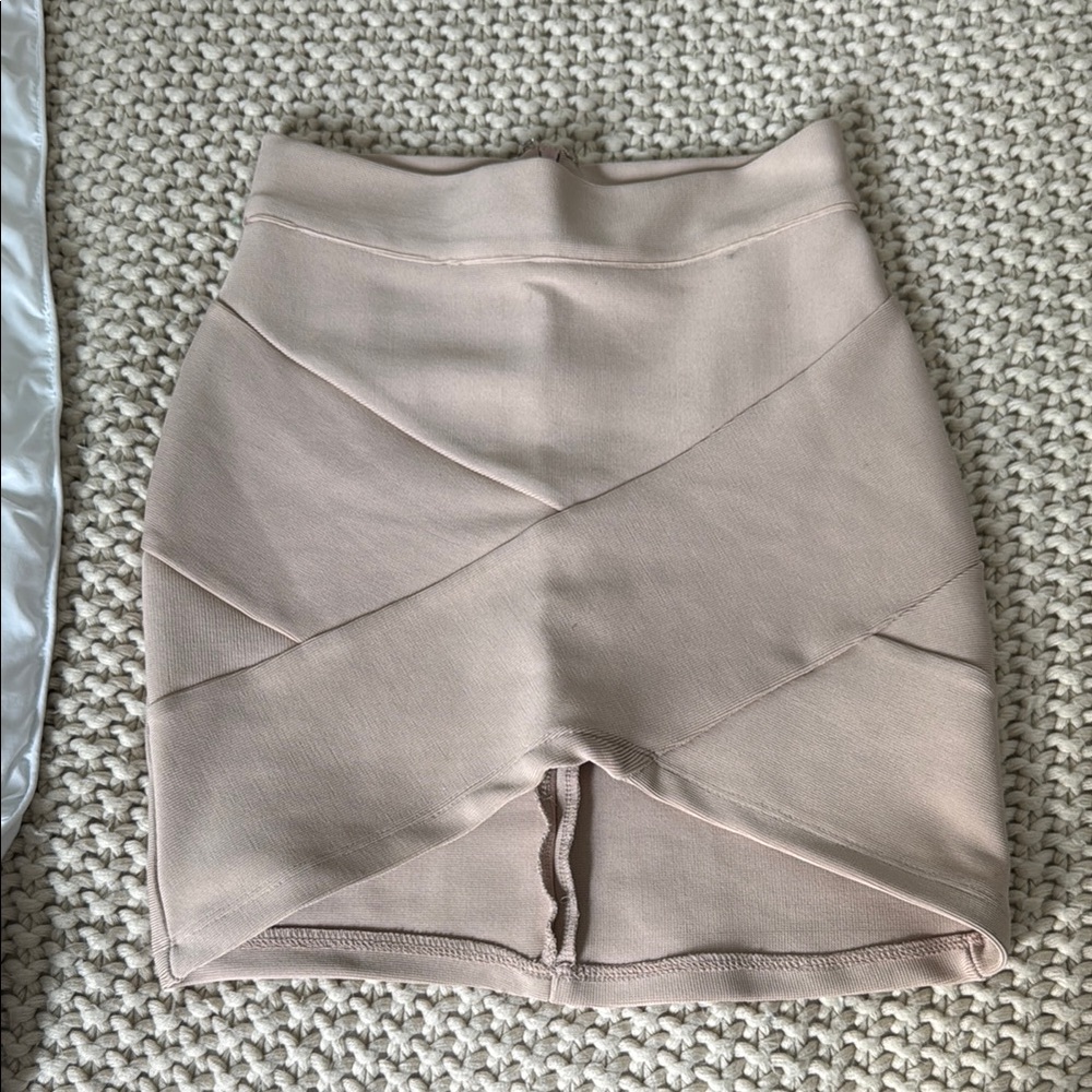 NUDE Classic Tan Bandage Skirt